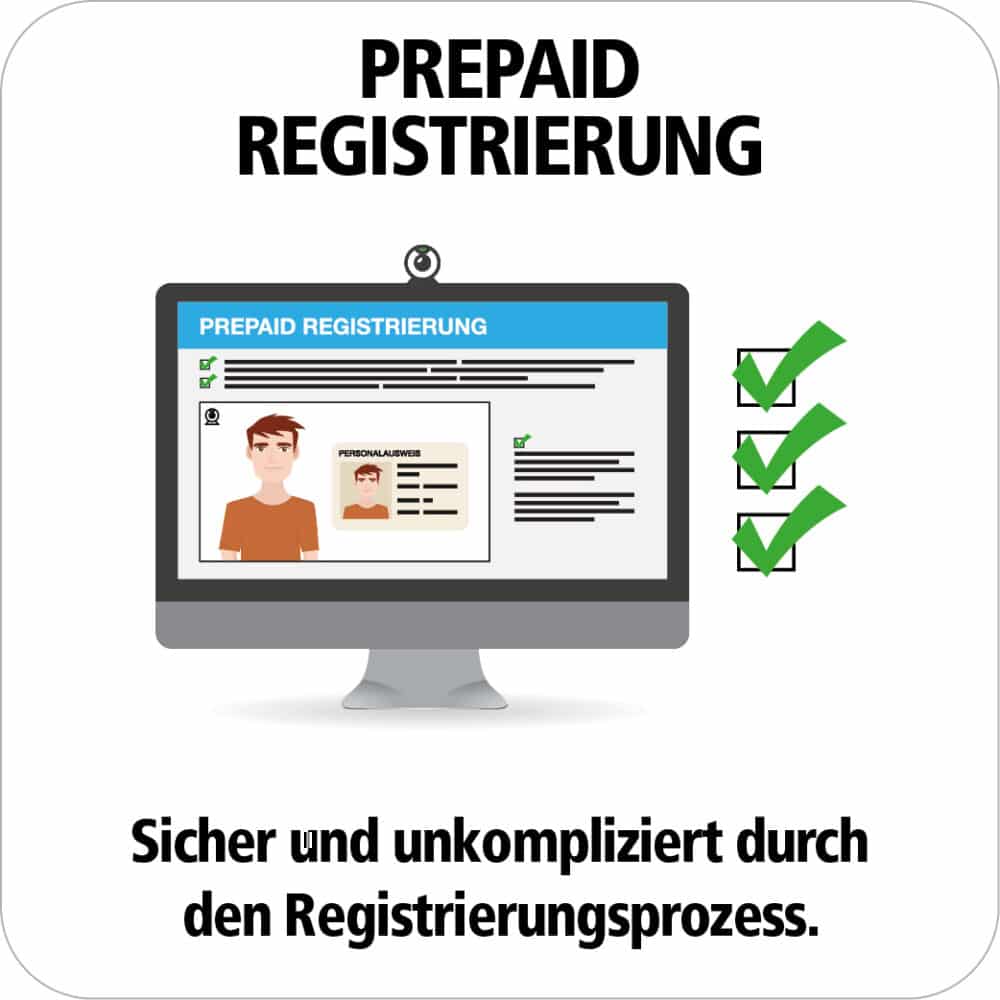 Einfache Registrierung Ihrer Prepaid SIM-Karte